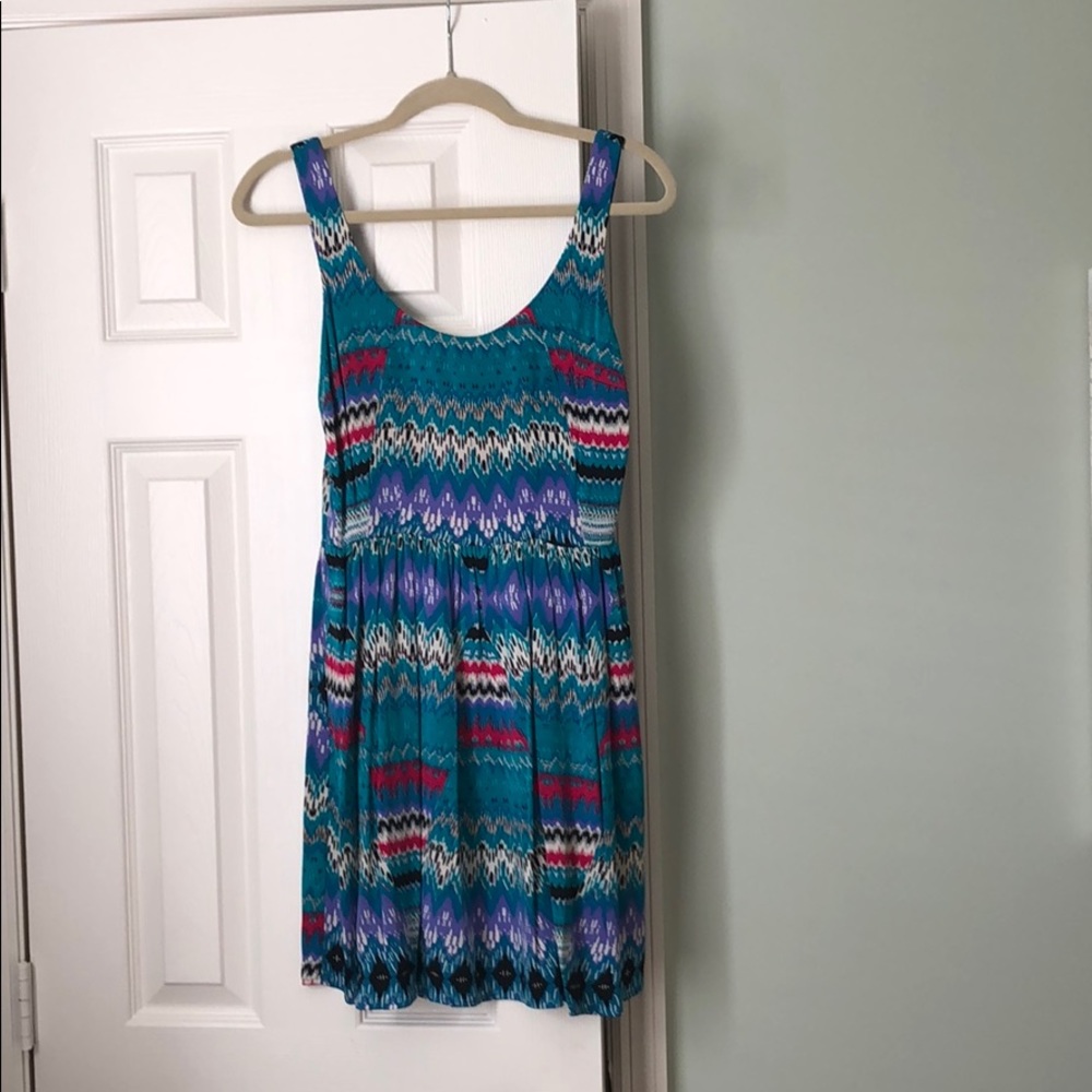 Tribal print vacation ready dress!